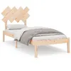 Image de vidaXL Cadre de lit 90x190 cm Simple Bois massif