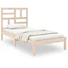 Image de vidaXL Cadre de lit Bois massif 75x190 cm Petit simple