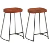 Image de vidaXL Tabourets de bar Gavin 2 pcs 45x40x63 cm Bois massif manguier