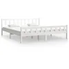 Image de vidaXL Cadre de lit Blanc Bois massif 160x200 cm