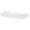 Image de vidaXL Cadre de lit Blanc Bois massif 90x200 cm