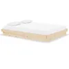 Image de vidaXL Cadre de lit Bois massif 135x190 cm Double