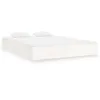 Image de vidaXL Cadre de lit Blanc Bois massif 160x200 cm
