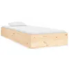 Image de Cadre de Lit Bois Massif Pin 90x190 cm Simple