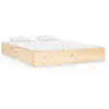 Image de Cadre de Lit Bois Massif Pin 140x190 cm