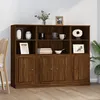 Image de vidaXL Cadre de lit Blanc Bois massif 140x190 cm