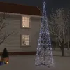 Image de vidaXL Arbre de NoÃ«l cÃ´ne 3000 LED Blanc froid 230x800 cm