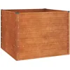Image de Vidaxl Lit SurÃ©levÃ© De Jardin Gris 100x100x77 Cm Acier Corten