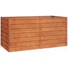 Image de Vidaxl Lit SurÃ©levÃ© De Jardin Gris 160x80x77 Cm Acier Corten