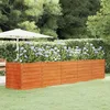 Image de Vidaxl JardiniÃ¨re Gris 400x80x77 Cm Acier Corten
