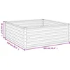 Image de Vidaxl Lit SurÃ©levÃ© De Jardin 100x100x36 Cm Acier Corten