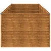 Image de Vidaxl Lit SurÃ©levÃ© De Jardin 386x100x69 Cm Acier Corten