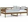 Image de vidaXL Lit de jour Marron miel Bois massif de pin 90x190 cm