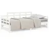 Image de vidaXL Lit coulissant Blanc Bois de pin solide 2x(80x200) cm