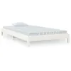 Image de vidaXL Lit empilable Blanc 100x200 cm Bois de pin massif