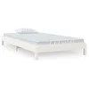 Image de vidaXL Lit empilable Blanc 90x190 cm Bois de pin massif