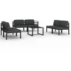 Image de Vidaxl Salon De Jardin 7 Pcs Avec Coussins Aluminium Anthracite