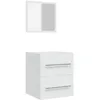 Image de vidaXL Armoire de salle de bain avec miroir Blanc 41x38,5x48 cm