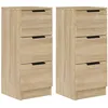 Image de vidaXL Buffets 2 pcs ChÃªne Sonoma 30x30x70 cm Bois d'ingÃ©nierie