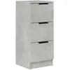 Image de vidaXL Buffet Gris bÃ©ton 30x30x70 cm Bois d'ingÃ©nierie