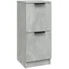 Image de vidaXL Buffet Gris bÃ©ton 30x30x70 cm Bois d'ingÃ©nierie