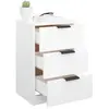 Image de Tables de chevet VidaXL  Table de chevet  Bois d'ingénierie Blanc 40x36x65 cm P31600527