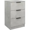 Image de vidaXL Table de chevet Gris bÃ©ton 40x36x65 cm