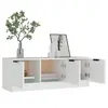 Image de Meubles TV VidaXL  Meuble TV  Bois d'ingénierie Blanc 102x35x36,5 cm P31600539