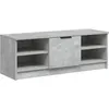 Image de vidaXL Meuble TV Gris bÃ©ton 102x35,5x36,5 cm Bois d'ingÃ©nierie