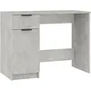 Image de Bureau Gris BÃ©ton Bois ComposÃ© Tiroir de Rangement 100x50x75 cm