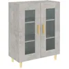 Image de vidaXL Buffet Gris bÃ©ton 69,5x34x90 cm Bois d'ingÃ©nierie