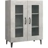 Image de vidaXL Buffet Gris bÃ©ton 69,5x34x90 cm Bois d'ingÃ©nierie