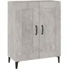 Image de vidaXL Buffet Gris bÃ©ton 69,5x34x90 cm Bois d'ingÃ©nierie