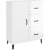 Image de vidaXL Buffet Blanc brillant 69,5x34x90 cm Bois d'ingÃ©nierie
