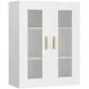 Image de vidaXL Armoire murale suspendue Blanc 69,5x34x90 cm