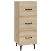 Image de Vidaxl Buffet ChÃªne Sonoma 34,5x34x90 Cm Bois D'ingÃ©nierie