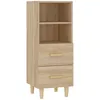 Image de Vidaxl Buffet ChÃªne Sonoma 34,5x34x90 Cm Bois D'ingÃ©nierie