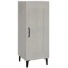 Image de vidaXL Buffet Gris bÃ©ton 34,5x34x90 cm Bois d'ingÃ©nierie