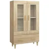 Image de vidaXL Buffet ChÃªne sonoma 70x31x115 cm Bois d'ingÃ©nierie