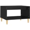 Image de vidaXL Table basse Noir 60x40x50 cm Bois d'ingÃ©nierie