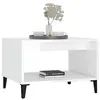 Image de Tables basses VidaXL  Table basse  Bois d'ingénierie Blanc brillant 60x50x40 cm P31600730