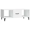 Image de vidaXL Table basse Blanc 102x50x40 cm Bois d'ingÃ©nierie