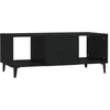 Image de vidaXL Table basse Noir 102x50x40 cm Bois d'ingÃ©nierie