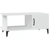 Image de vidaXL Table basse Blanc 90x50x40 cm Bois d'ingÃ©nierie