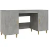 Image de vidaXL Bureau Gris bÃ©ton 140x50x75 cm Bois d'ingÃ©nierie