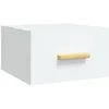 Image de vidaXL Table de chevet murale Blanc 35x35x20 cm
