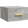Image de vidaXL Table de chevet murale Gris bÃ©ton 35x35x20 cm