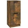 Image de vidaXL Buffet ChÃªne fumÃ© 30x30x70 cm Bois d'ingÃ©nierie