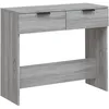 Image de vidaXL Table console Sonoma gris 90x36x75 cm Bois d'ingÃ©nierie