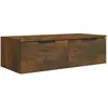 Image de vidaXL Armoire murale ChÃªne fumÃ© 68x30x20 cm Bois d'ingÃ©nierie